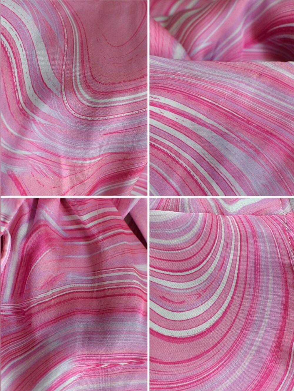 Amanda Uprichard Shauna Swirl Mini Dress Pink Halter Asymmetrical Size S Party - Picture 12 of 12